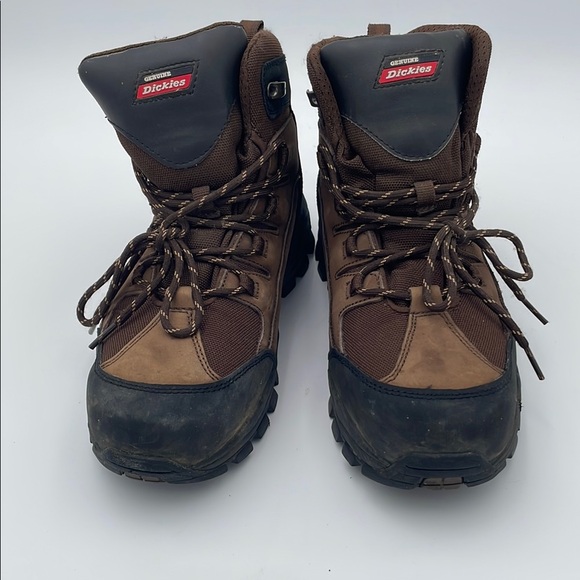 Dickies Brown Rain/Snow Boots with Rugged Soles/Work boots steel toe waterproof - Picture 1 of 7